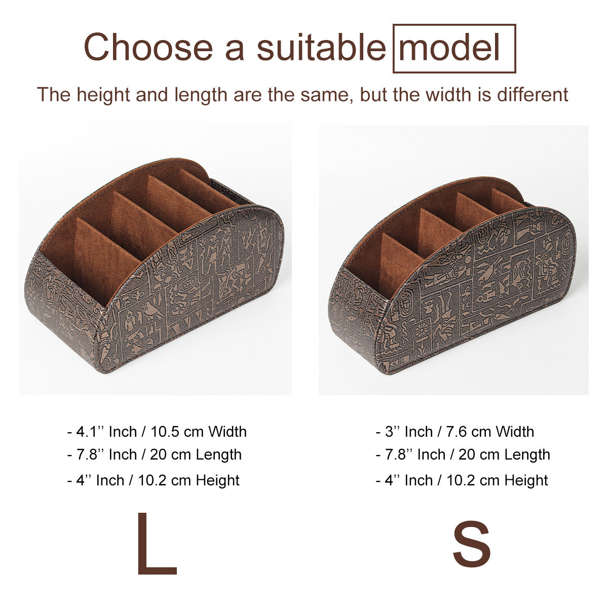 5-Slot Remote Control Holder Box - Desktop Organizer for TV, Media Player, Heater & Game Controllers