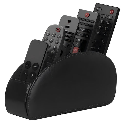5-Slot Remote Control Holder Box - Desktop Organizer for TV, Media Player, Heater & Game Controllers