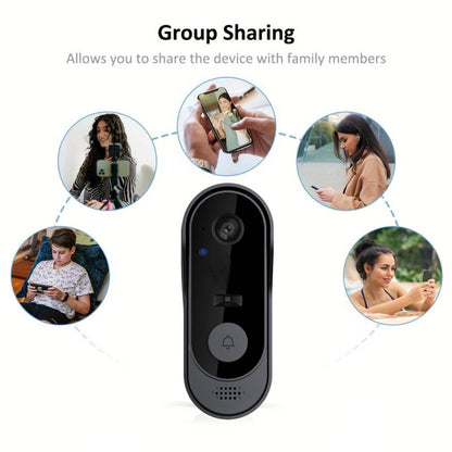 Smart Doorbell with Wireless WiFi Visual Infrared Night Vision Monitoring Anti-Theft and Two-Way Talk
