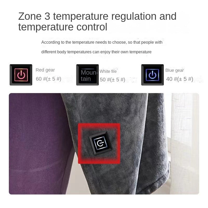 Heated Blanket USB Charging Warm Fleece Heating Throw for Office Nap Winter Electric Blanket