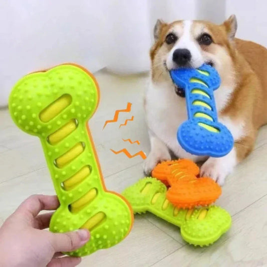 ChewBark – Rubber Bone Interactive Dog Toy