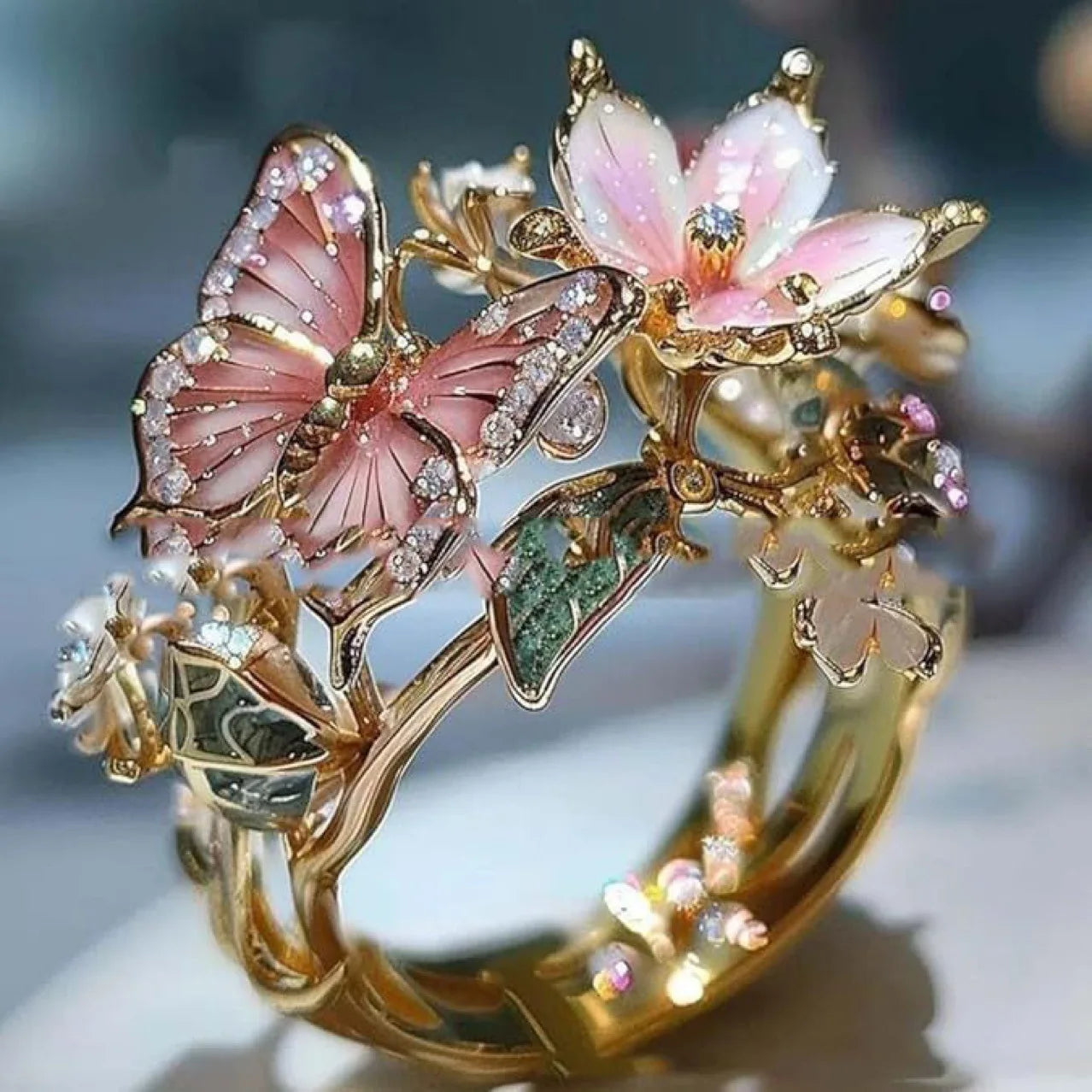 Garden Butterfly Ring of Transformation